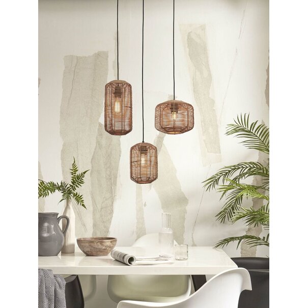 Good&Mojo Good&Mojo Hanglamp Tanami bol in zwart of naturel