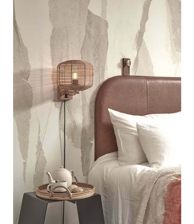 Good&Mojo wandlamp Tanami Bol naturel