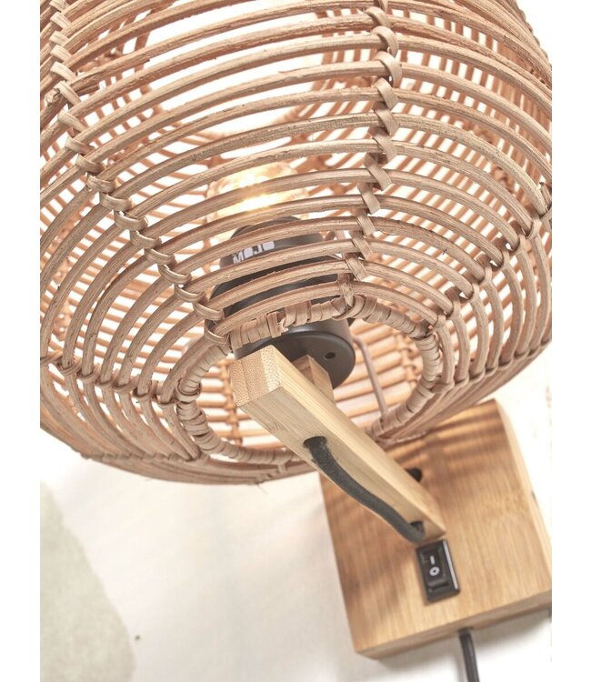 Good&Mojo wandlamp Tanami Bol naturel