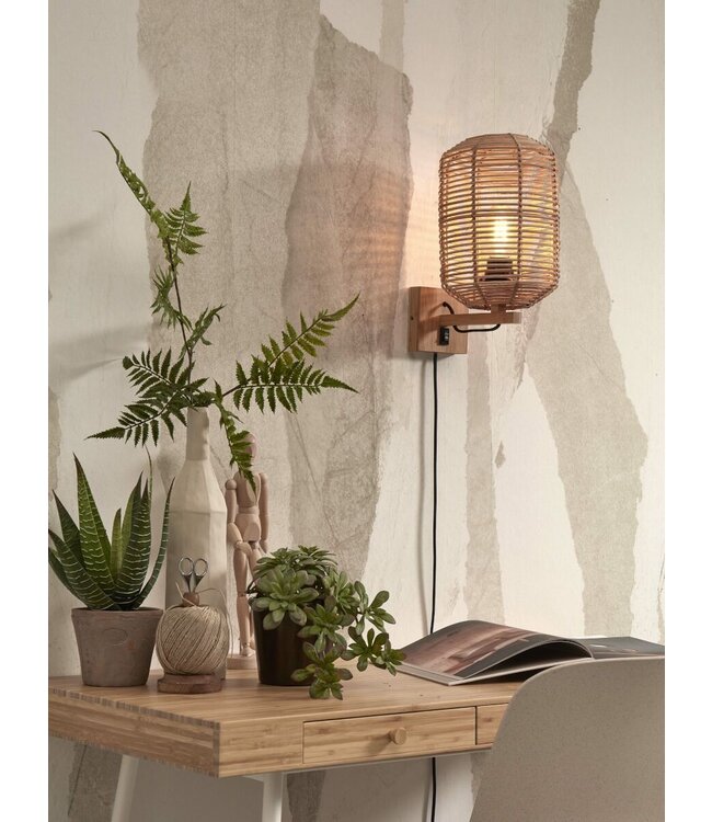 Good&Mojo wandlamp Tanami Tube naturel
