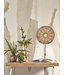 Wandlamp Tanami rotan schijf in naturel rotan