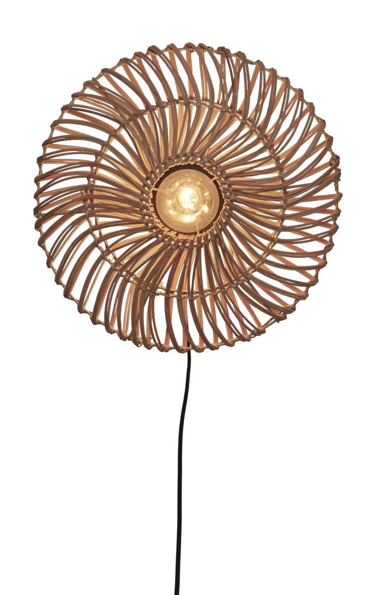 Retro design wandlamp, houten henneptouw, hallampen voor op het bed van een hotel