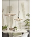 Good& Mojo hanglamp Zanzibar flat in naturel, wit of zwart
