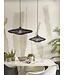 Good& Mojo hanglamp Zanzibar flat in naturel, wit of zwart