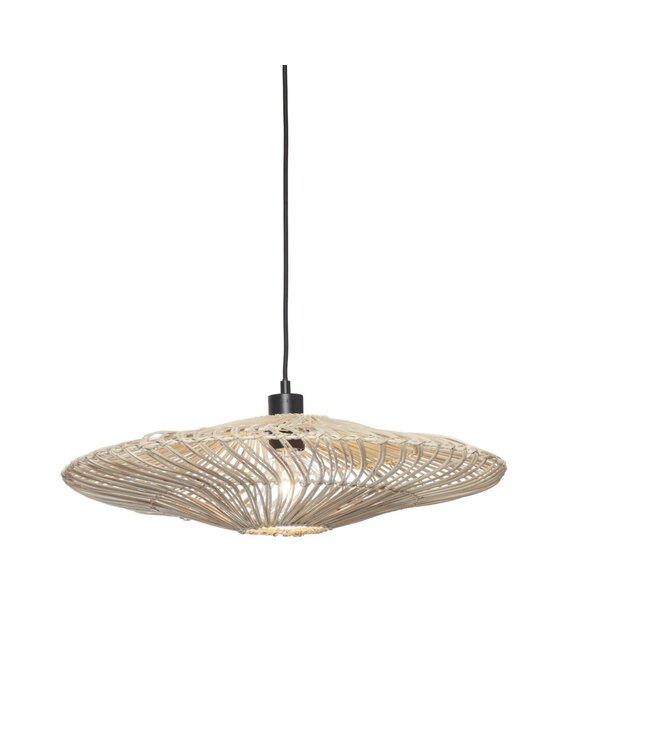 Good& Mojo hanglamp Zanzibar flat in naturel of wit