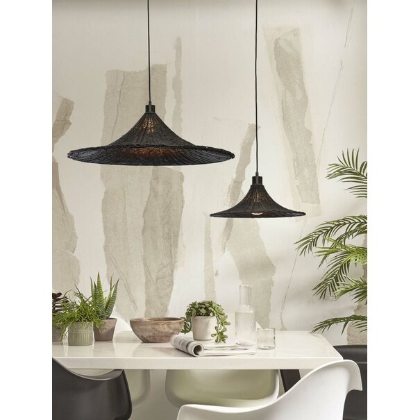 Good&Mojo Good&Mojo hanglamp Borabora Rotan naturel of zwart