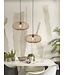 Hanglamp CANGO Elips in bamboe naturel of zwart
