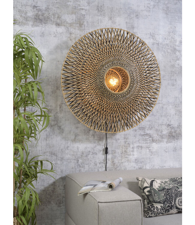 Good&Mojo wandlamp Bali bamboe in 3 maten