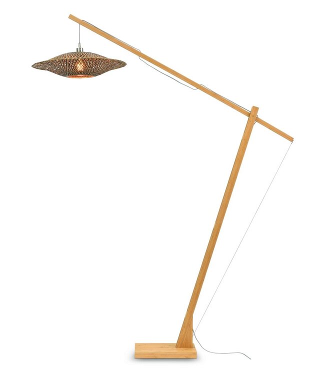 Good&Mojo vloerlamp Bali met lange, verstelbare arm