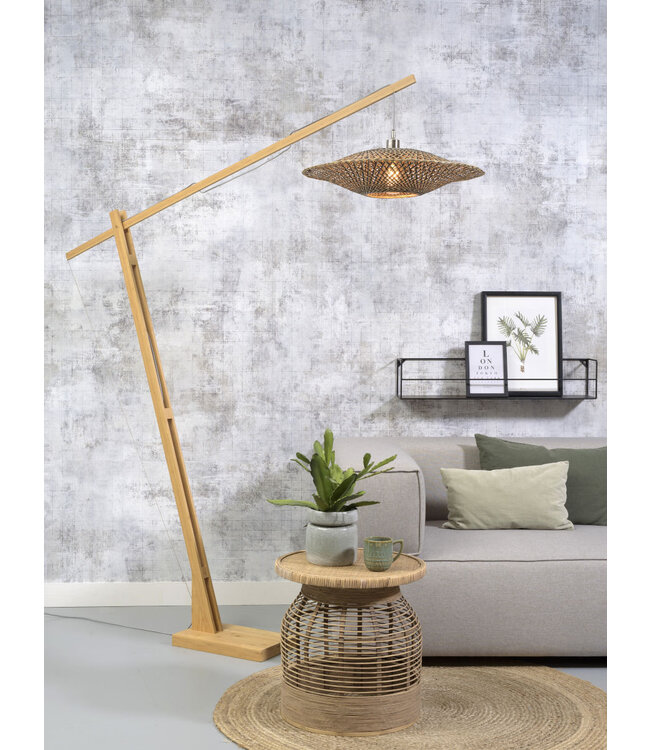 Good&Mojo vloerlamp Bali met lange, verstelbare arm