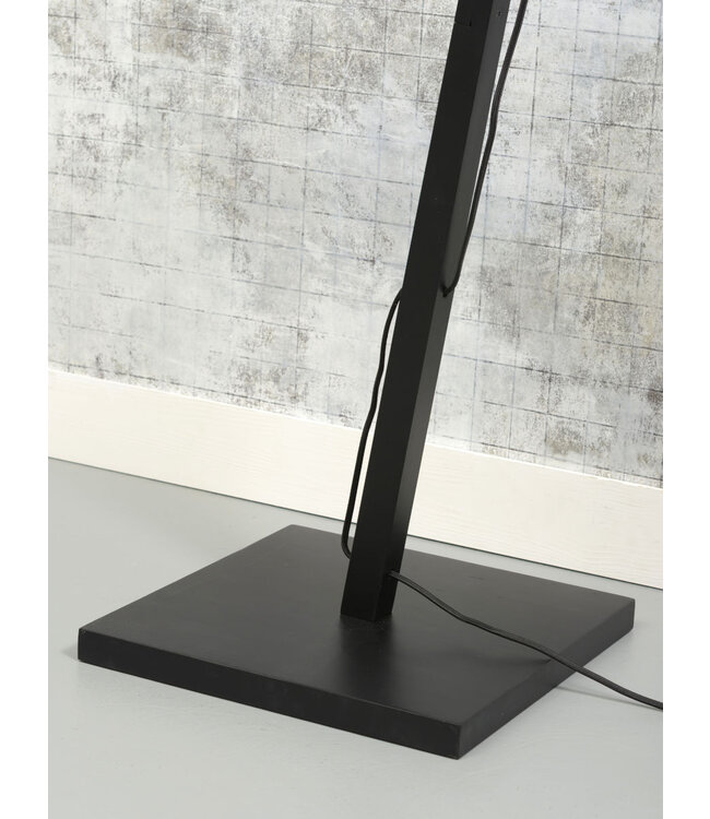 Good&Mojo vloerlamp Bali naturel of zwart met korte arm