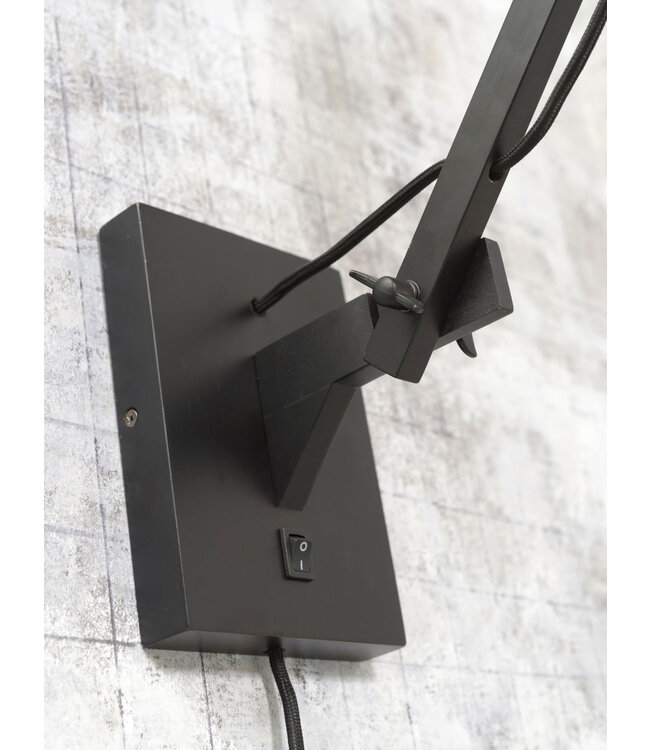 Good&Mojo wandlamp Bali Large met lange arm