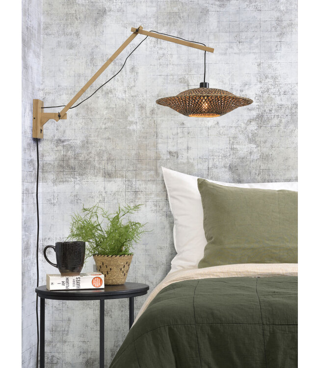 Good&Mojo wandlamp Bali Large met lange arm