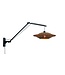 Good&Mojo wandlamp Bali Large naturel of zwart met lange arm