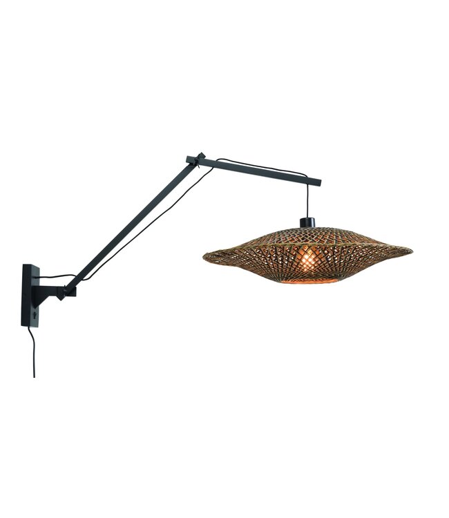 Good&Mojo wandlamp Bali Large met lange arm