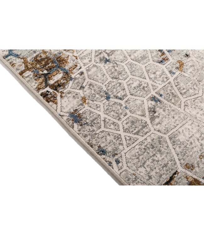 Karpi vloerkleed Olimpos 13 blauw-beige in recht & rond