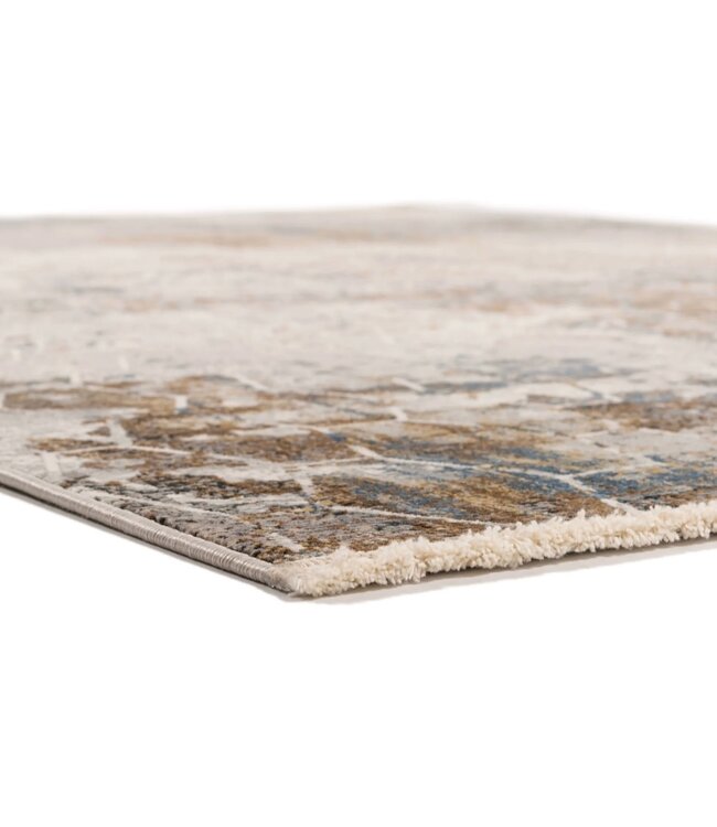 Karpi vloerkleed Olimpos 13 blauw-beige in recht & rond