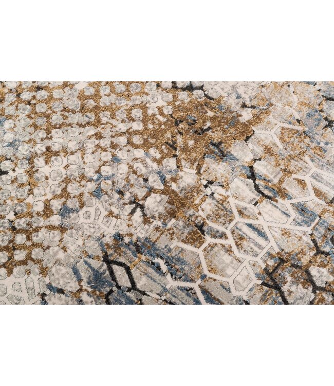 Karpi vloerkleed Olimpos 13 blauw-beige in recht & rond