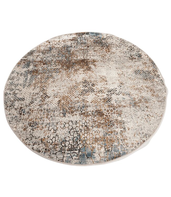 Karpi vloerkleed Olimpos 13 blauw-beige in recht & rond