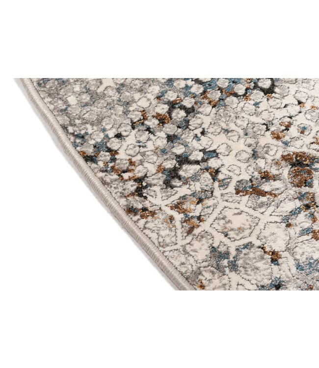 Karpi vloerkleed Olimpos 13 blauw-beige in recht & rond