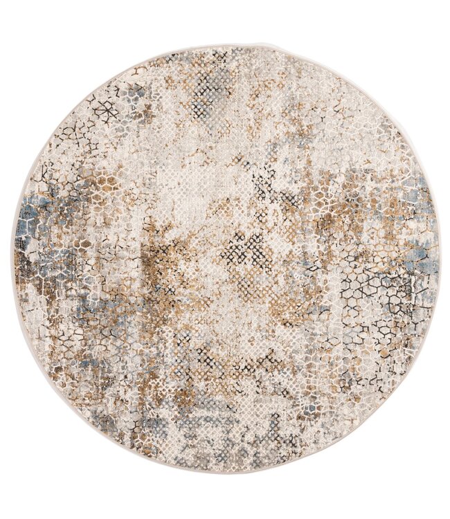 Karpi vloerkleed Olimpos 13 blauw-beige in recht & rond