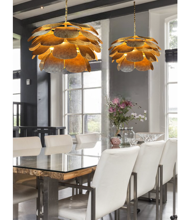 Leclercq & Bouwman hanglamp Artisjok Brons of Zilver