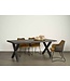 Eettafel Xara Live Edge zwart