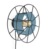 Wandlamp SPOOL Zwart Blauw