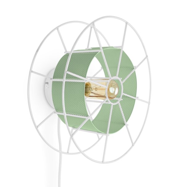 Tolhuijs Design Wandlamp SPOOL Wit Groen