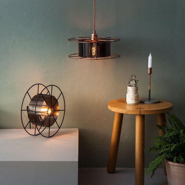 Tolhuijs Design Vloerlamp SPOOL Zwart Zwart