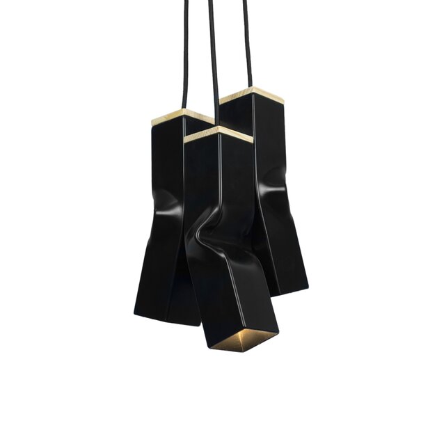 Tolhuijs Design Hanglamp BENDY Tripel Zwart