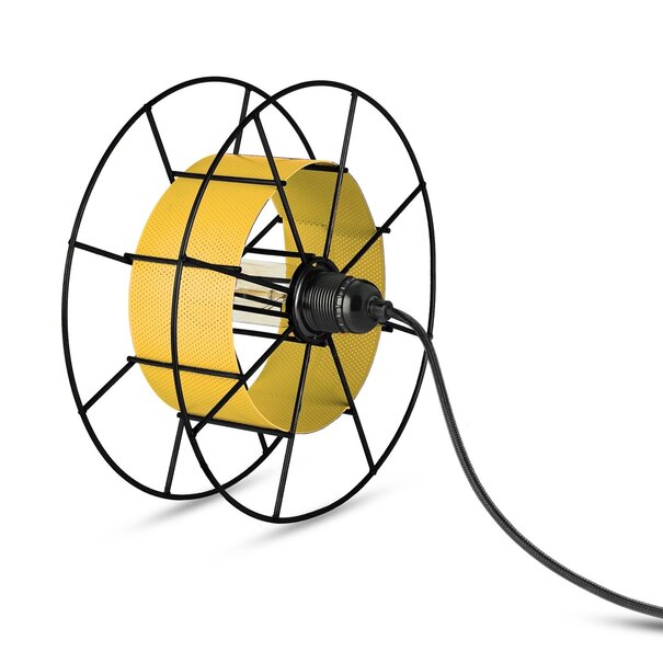 Tolhuijs Design Vloerlamp SPOOL Zwart Geel