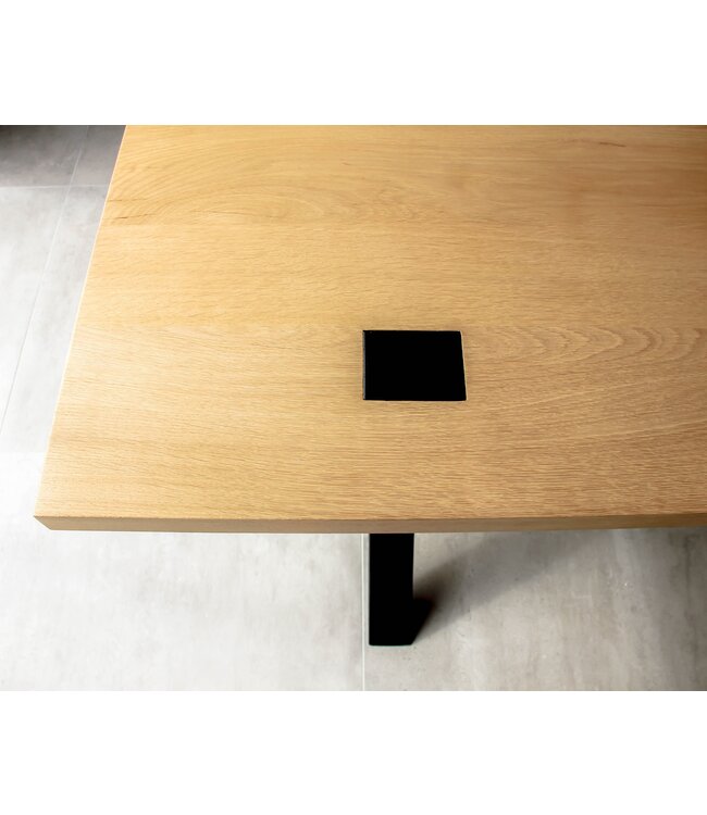 Upcycle Eiken Eettafel Kruispoot onderstel 200x90