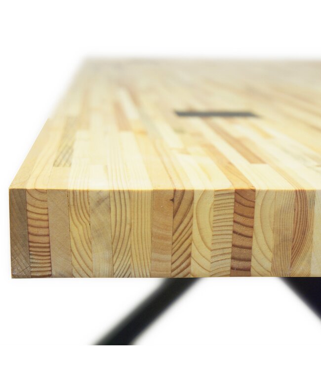 Upcycle Geperst Pallet Eettafel Kruispoot Onderstel 180x90