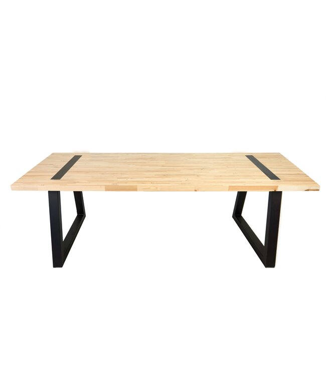 Upcycle Geperst Pallet Eettafel Trapezium Onderstel 200x90