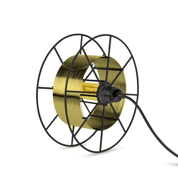 Tolhuijs Design Vloerlamp SPOOL Deluxe Koper Zwart