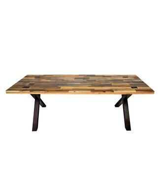 Tolhuijs Design Able Pallethout Eettafel Kruispoot