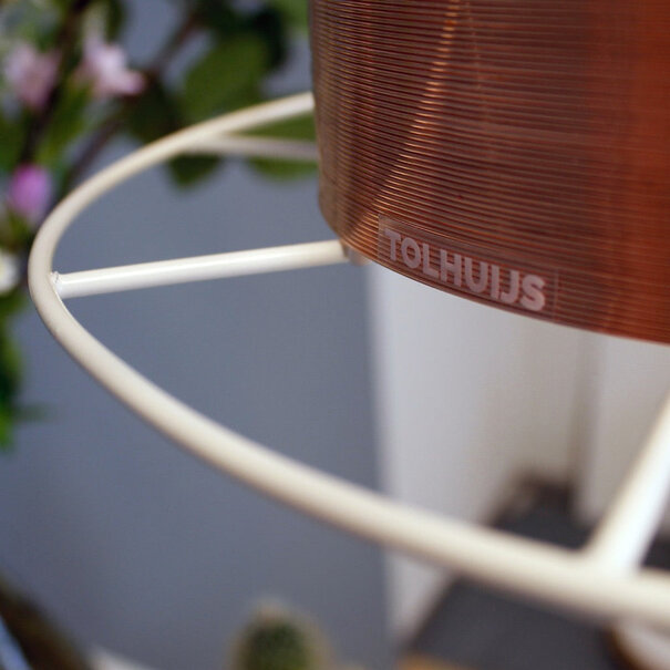 Tolhuijs Design Hanglamp SPOOL Deluxe Rood Koper in 3 kleuren