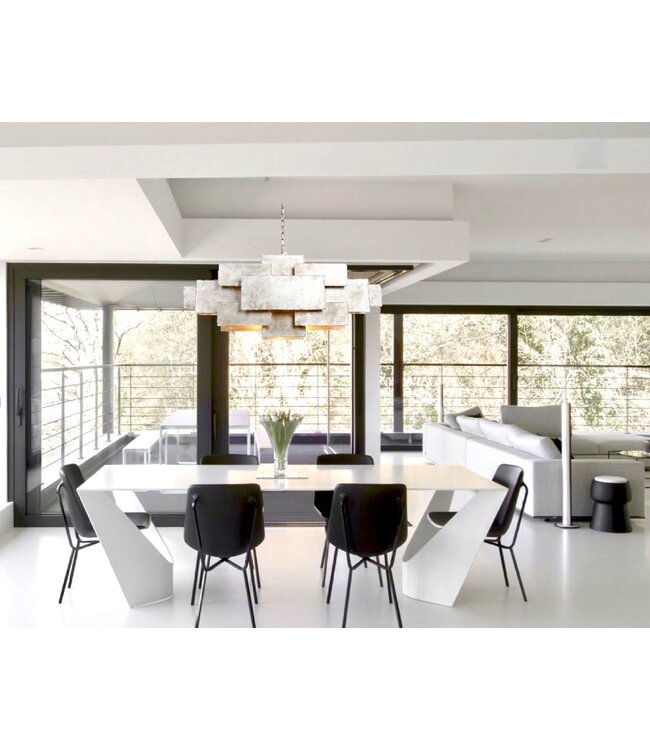 Leclercq & Bouwman hanglamp BELUGA zilver Showroommodel