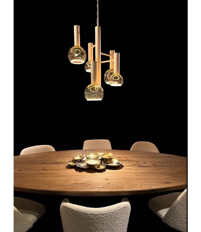 Leclercq & Bouwman hanglamp Escale 5-lichts wit