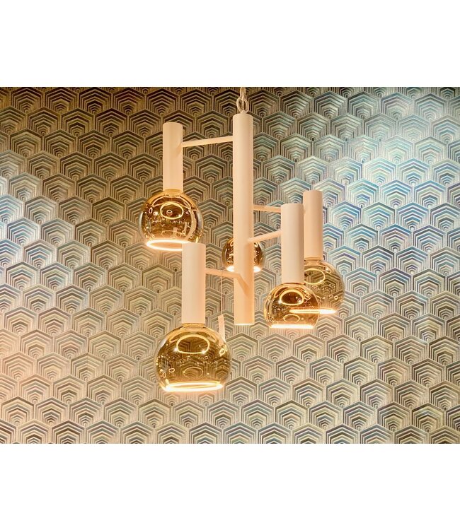 Leclercq & Bouwman hanglamp Escale 5-lichts wit