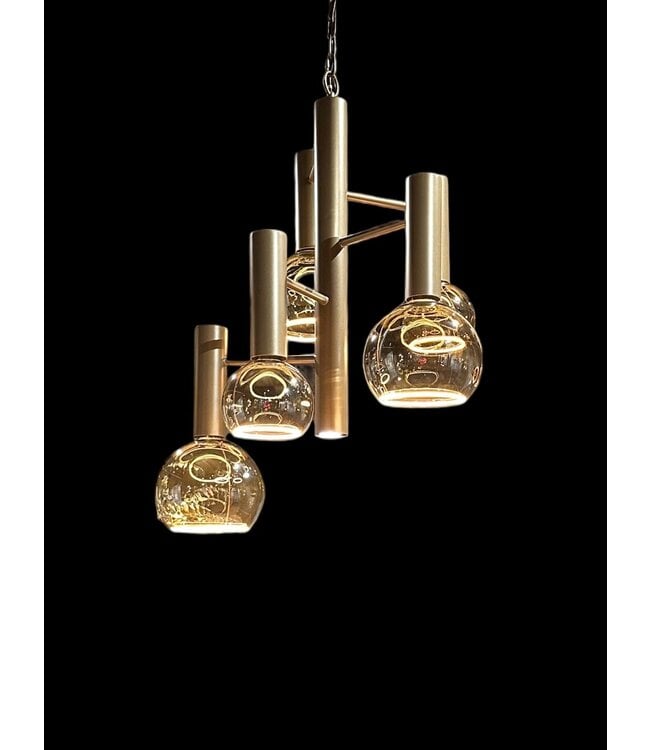 Leclercq & Bouwman hanglamp Escale 5-lichts brons