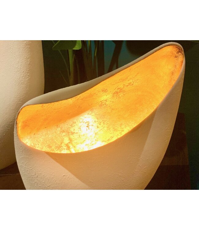 Leclercq & Bouwman vloerlamp NATURE White/Gold