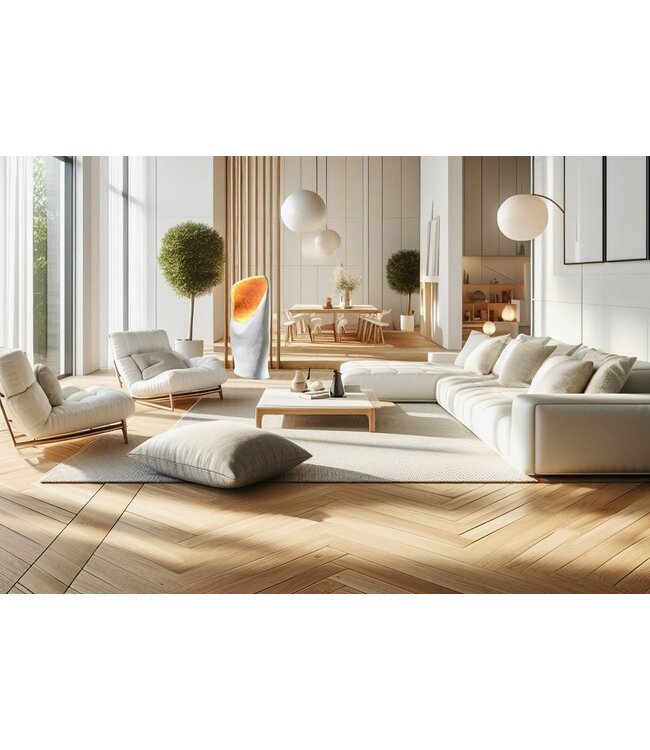 Leclercq & Bouwman vloerlamp NATURE White/Gold