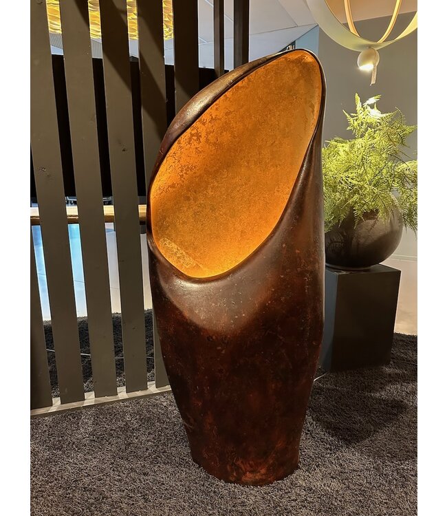 Leclercq & Bouwman vloerlamp NATURE Corten/Gold