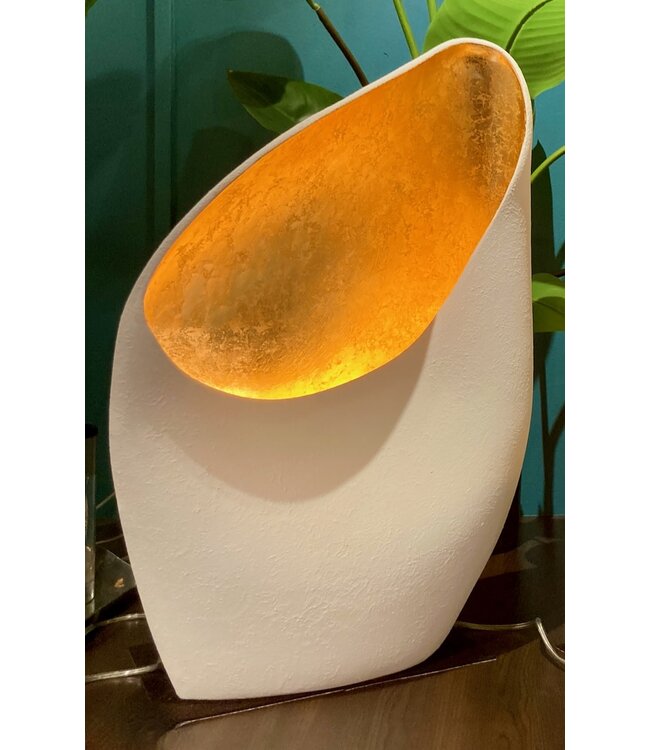 Leclercq & Bouwman tafellamp NATURE White/Gold in 2 maten