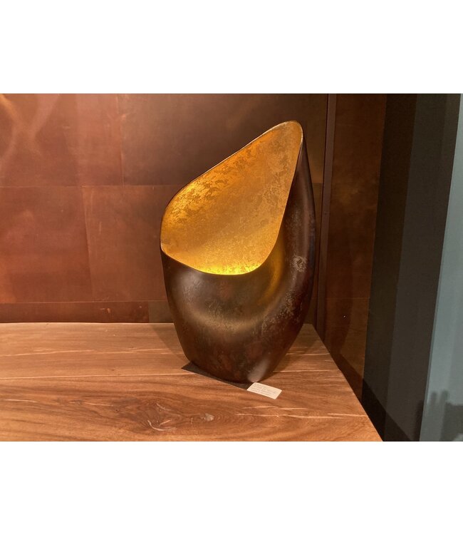 Leclercq & Bouwman tafellamp NATURE Corten/Gold in 2 maten