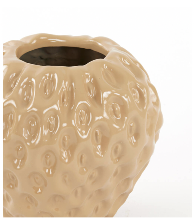 Light & Living Vaas Strawberry | Aardbei Beige