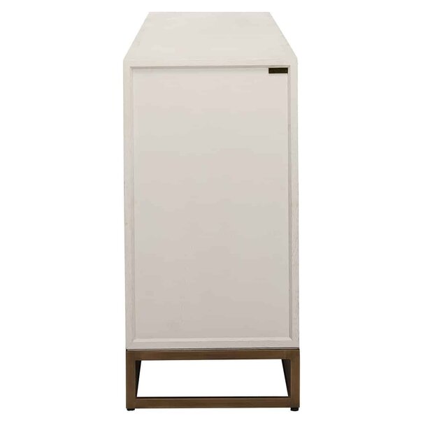 Richmond Interiors Richmond Interiors Dressoir Whitebone brass 4-deuren (Verona Grey)