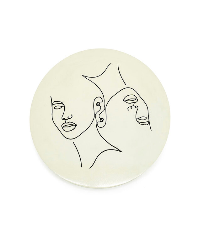 By-Boo wanddecoratie Abstract Clay small ø45 cm